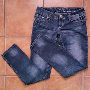 Amethyst Keans Skinny Jean Blue Sz 5